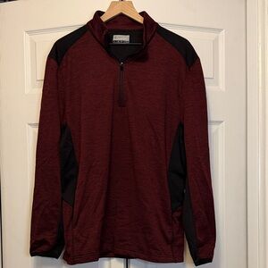 Men’s PGA Tour Maroon and Black Quarter-Zip Pullover